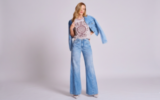 Jeans wide leg feminino